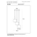 Lucide L454051330 Pendelleuchte ELOISE  E27
