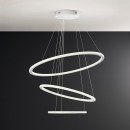 Luce Ambiente Design BRYANT-S3 LED Pendelleuchte BRYANT | 87W integrierte LED-Quelle | Seilleuchte | weiß