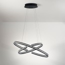 Luce Ambiente Design CLARKE-S80 LED Pendelleuchte CLARKE | 60W integrierte LED-Quelle | Seilleuchte | schwarz