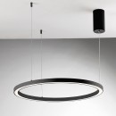 Luce Ambiente Design HOOP-S80-NER LED Pendelleuchte HOOP | 40W integrierte LED-Quelle | Seilleuchte | schwarz