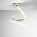 Luce Ambiente Design KINETIC-PL-ORO LED Deckenleuchte KINETIC | 40W integrierte LED-Quelle | gold