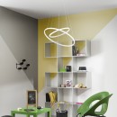 Luce Ambiente Design AXIS-S6040-SPI LED Pendelleuchte AXIS | 31W integrierte LED-Quelle | Seilleuchte | weiß