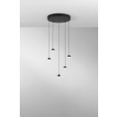 Luce Ambiente Design BASE-S-R5-NERO LED Pendelleuchte BASE | 20W integrierte LED-Quelle | schwarz
