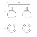 Philips 53322/17/16 Spotleuchte LED 2x4W Balla | 2700K