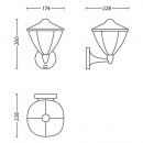 Philips 15479/30/16 LED Außenwandleuchte Robin 1x4,5W | 2700K | IP44