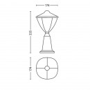 Philips 15472/31/16 LED Außenleuchte Robin 1x45W | 2700K | IP44