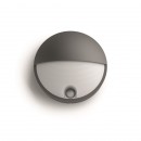 Philips 16456/93/16 LED Außenwandleuchte mit Bewegungssensor Steinbock 1x6W | 2700K | IP44