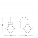Philips 01652/52/16 Außenwandleuchte 1x53W RAINDROP | E27 | IP44