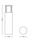 Philips 16466/93/16 LED Sockelleuchte Stick 1x6W | 2700K | IP44
