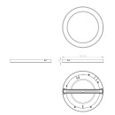 Globo 12379-18W LED-Deckenleuchte Lasse 1x18W | 1500lm | 3000-4000-6500K - weiß