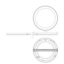Globo 12379-24W LED-Deckenleuchte Lasse 1x24W | 1900lm | 3000-4000-6500K - weiß