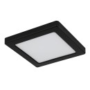 Globo 12380-12B LED-Deckenleuchte Lasse 1x12W | 900lm | 3000-4000-6500K - schwarz, opal