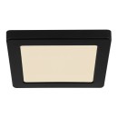 Globo 12380-12B LED-Deckenleuchte Lasse 1x12W | 900lm | 3000-4000-6500K - schwarz, opal