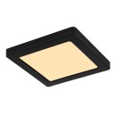 Globo 12380-12B LED-Deckenleuchte Lasse 1x12W | 900lm | 3000-4000-6500K - schwarz, opal