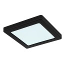 Globo 12380-12B LED-Deckenleuchte Lasse 1x12W | 900lm | 3000-4000-6500K - schwarz, opal