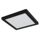 Globo 12380-18B LED-Deckenleuchte Lasse 1x18W | 1400lm | 3000-4000-6500K - schwarz, opal