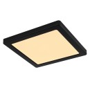 Globo 12380-18B LED-Deckenleuchte Lasse 1x18W | 1400lm | 3000-4000-6500K - schwarz, opal