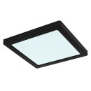 Globo 12380-18B LED-Deckenleuchte Lasse 1x18W | 1400lm | 3000-4000-6500K - schwarz, opal
