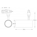 Ideal Lux 189819 LED Spotleuchte Wandleuchte Smile Medium 1x20W | 3000K - weiß