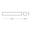 Ideal Lux 161785 LED Wandleuchte Medium Cuba 1x6W | 3000K - weiß