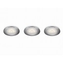 Philips LED Deckenleuchte 3x3W SCEPTRUM -> ersetzt 25W - chrom glänzend