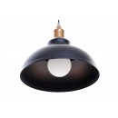 LEDKO Metalllampe 60W E27, schwarz