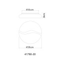Globo LETICIA 41790-20 LED Deckenleuchte | 24W LED | 1850lm