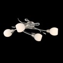 Globo 60209-4 Deckenleuchte Lilly 4x40W | E14 - chrom, Nickel, matt, opal