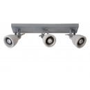 Lucide 05910/15/36 LED Decken- und Spotleuchte Concri 3x5W | GU10 | 3000K