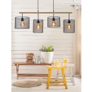 Lucide 45459/04/30 Pendelleuchte Basket 4x60W | E27