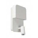 Lucide 79200/08/31 LED Wandleuchte mit Leselampe Boxer 3W und 5W| 3000K - weiß