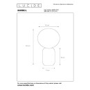 Lucide L065200131 Tischlampe MARBOL  E27
