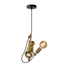 Lucide 10402/01/30 Hängende Deckenleuchte Extravaganza Chimp 1x60w | E27 - schwarz, stamplated