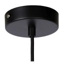 Lucide 10410/20/30 COOPER atropische Pendelleuchte D300mm | 1xE27 - schwarz, Rauchglas