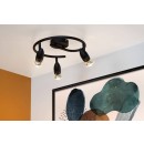 Lucide 13955/03/30 CARO Deckenstrahler D310mm | 3xGU10 - schwarz
