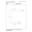 Lucide L186590630 LED Tischlampe LEVI  | 5,5W integrierte LED-Quelle | 680lm | 3000-6500K