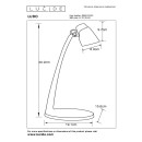 Lucide L186600502 LED Tischlampe LUDO  | 4,5W integrierte LED-Quelle | 350lm | 3000K