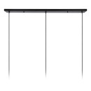 Lucide 21417/03/02 WOLFRAM abgehängte Deckenleuchte 3xE27 - Messing, schwarz