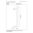 Lucide 23731/24/30 DOME Stehleuchte H1310-1380mm 2xGU10 - schwarz