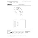 Lucide L288021530 LED Außenwandleuchte SWINDON | 16W integrierte LED-Quelle | 600lm | 2700K