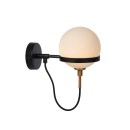 Lucide 30293/01/30 FELINE dekorative Wandleuchte 1xG9 | IP44 - schwarz, opal
