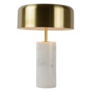 Lucide 34540/03/31 Tischlampe Mirasol 3x7W | G9 - weißer Marmor