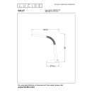 Lucide L366120430 LED Tischlampe GILLY  | 3W integrierte LED-Quelle | 290lm | 2700K