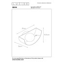 Lucide L452010133 Wandleuchte BENNI  G9
