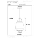 Lucide L454030165 Pendelleuchte SISKA  E27