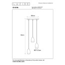 Lucide L454061330 Pendelleuchte EVORA  GU10