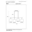 Lucide L454090430 Pendelleuchte MAYA  E27