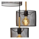 Lucide 45459/03/30 Pendelleuchte Basket 3x40W | E27