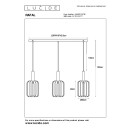 Lucide L454920336 Pendelleuchte RAFAL  E27