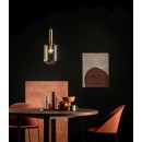 Lucide 45494/01/65 Hängende Deckenleuchte Joanet 1x40w | E27 - Rauchgrau, Glas